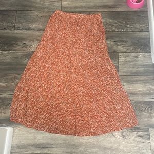 Burnt orange skirt